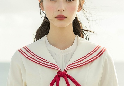 MIdjourneyによる日本人女性の実験的生成写真