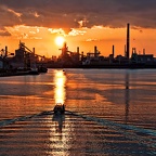 明石市の夕景HDR加工