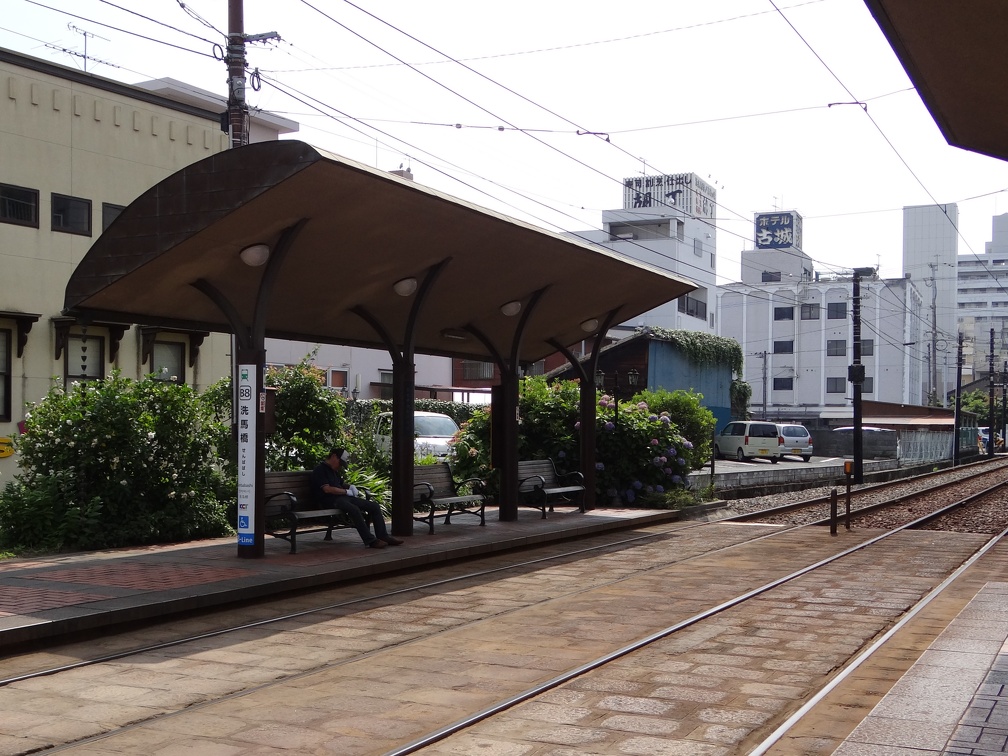 船場橋（せんばばし）電停（フリー画像）