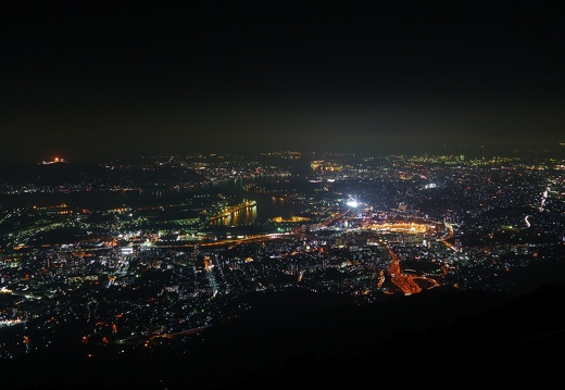 福岡県皿倉山からの夜景（フリー画像）