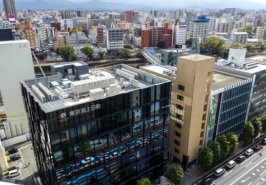 熊本市中心街の俯瞰写真