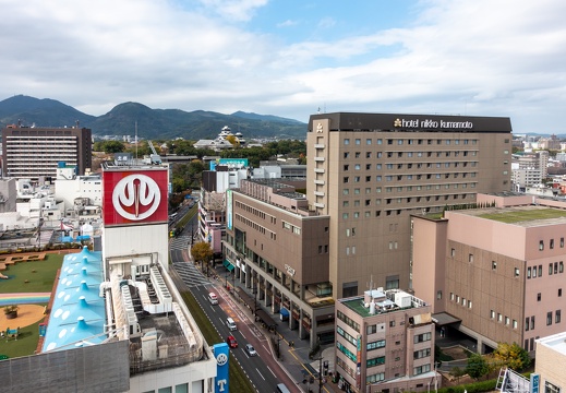 熊本市中心街の俯瞰写真