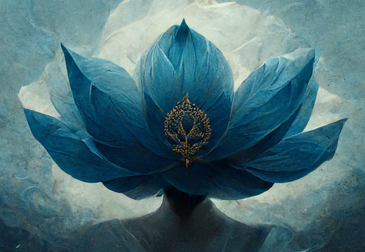 Kohji Asakawa Goddess blue lotus 4c4b7b18-d700-456c-95ba-ddb0a93a32a8