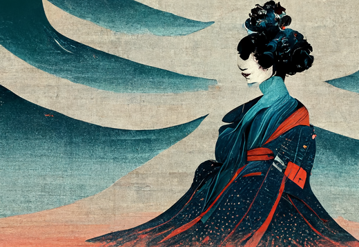 Kohji Asakawa hokusai ukiyoe geisha robot cyber b253ee5d-6b1e-4842-9e73-d4d4a3bba21e
