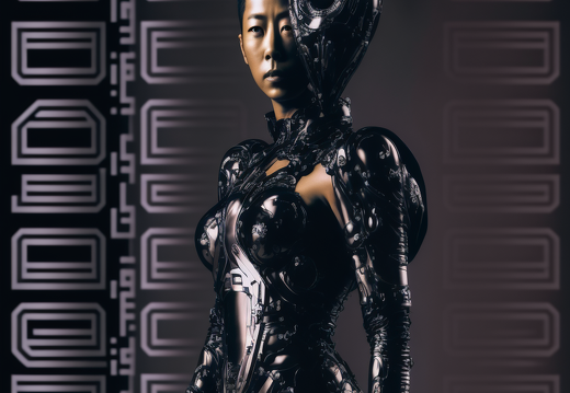 Kohji Asakawa humanoid beautiful facegalaxydress with black lat 39dec2b9-bbe2-4900-a9c9-a4cf652b2f3c