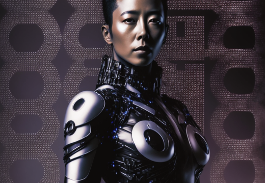 Kohji Asakawa humanoid beautiful facegalaxydress with black lat 46f3e624-92d1-406a-94ce-57b113d8df22