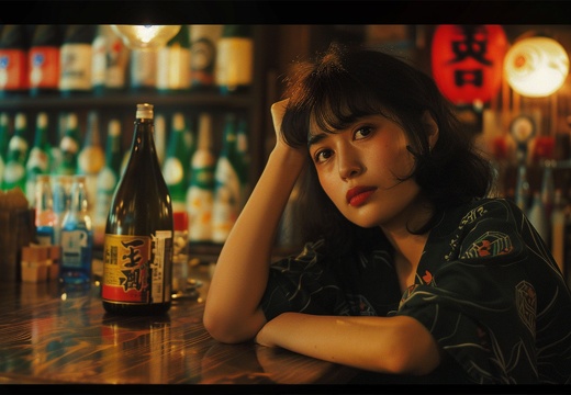 無料70年代日本の居酒屋動画用背景画像